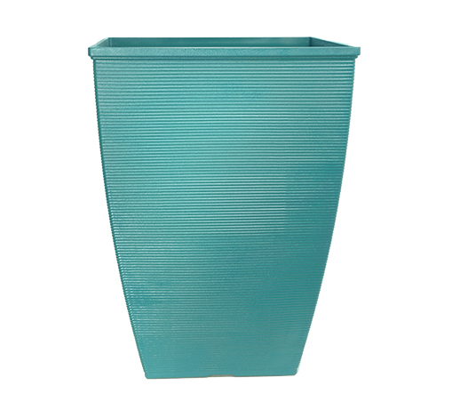 image of lagoon teal helix tall planter