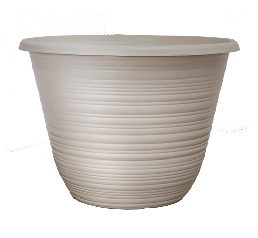 image of beige gray bellagio planter