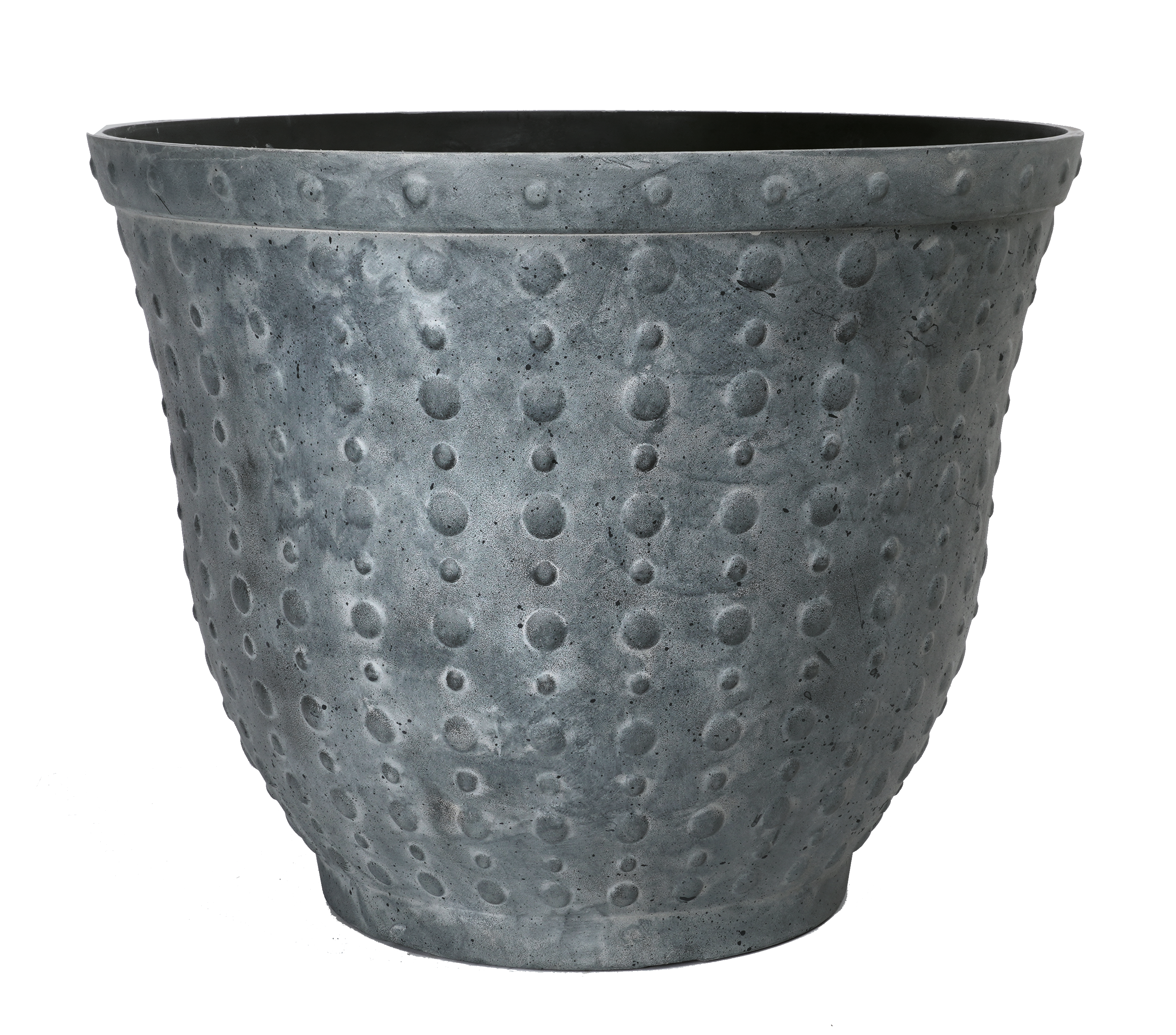 image of faux concrete hobnail planter