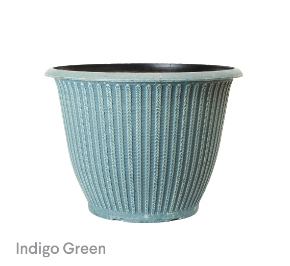 image of Indigo Green Piper Planters