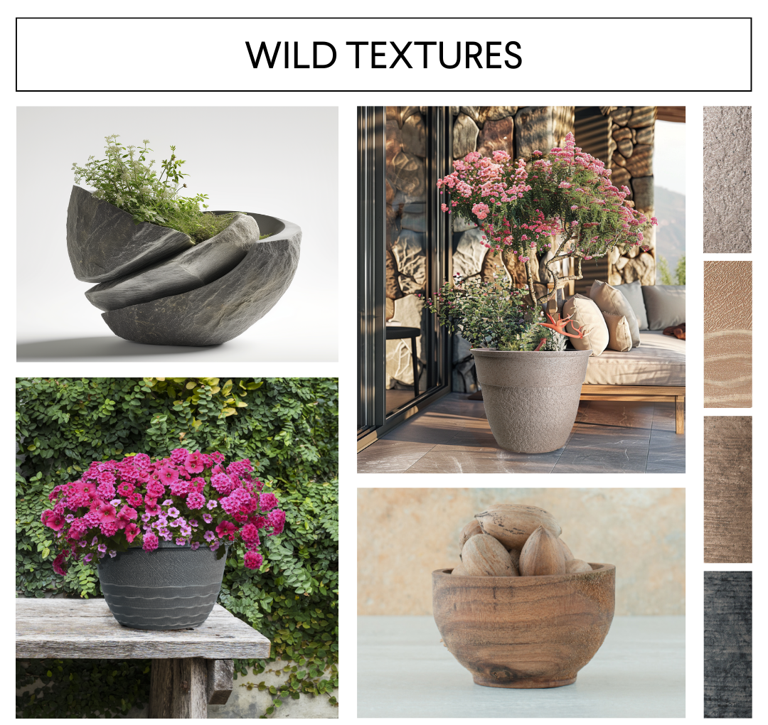 image of colorful pots that links to Botanical Glam page