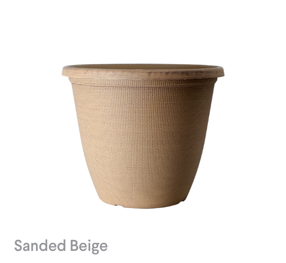 image of Sanded Beige Riverstone Planter