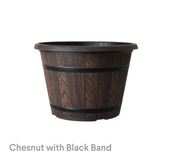 image of Chesnut with Black Band Riverstone Planter