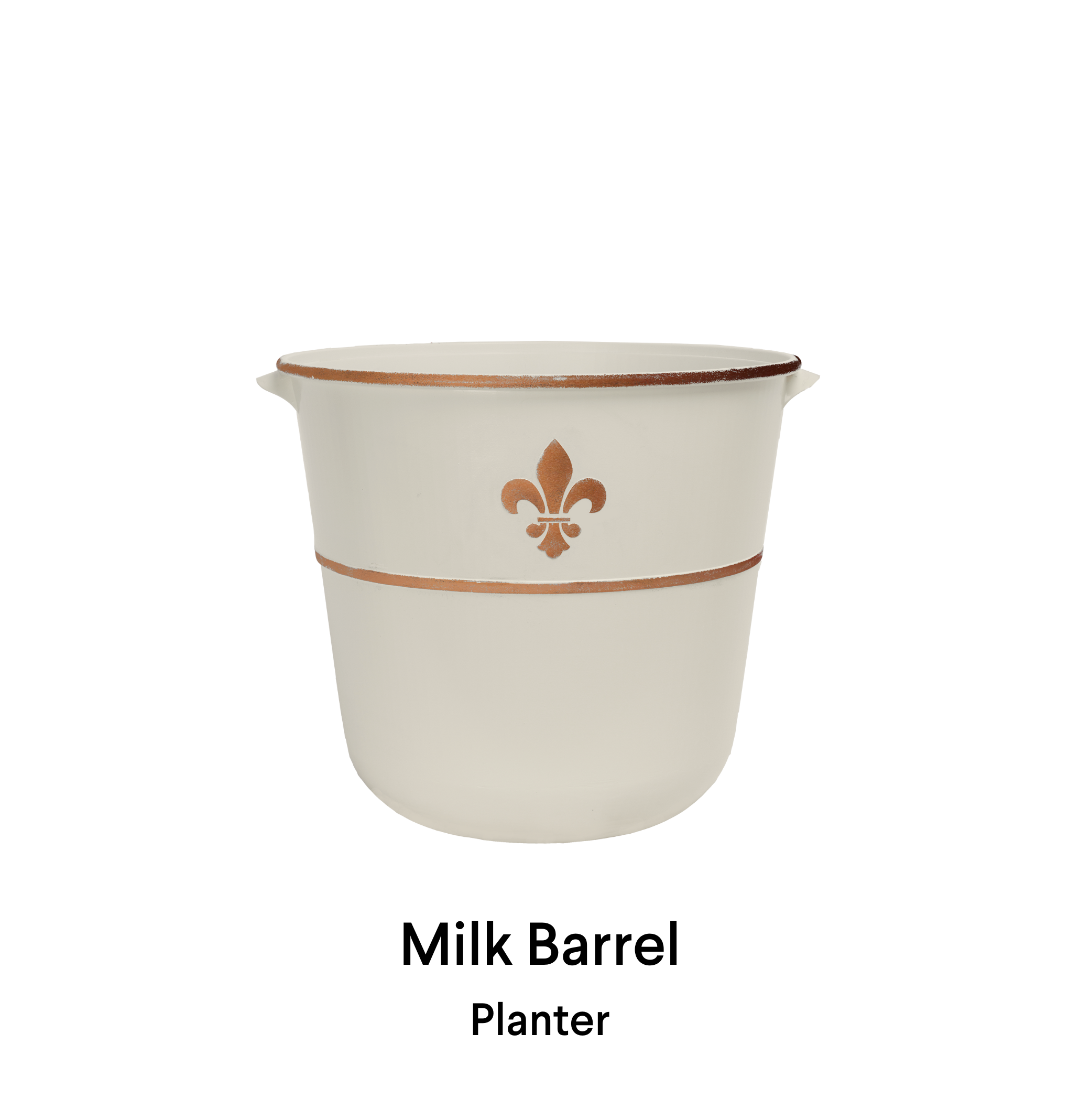 image of milk barrel planter